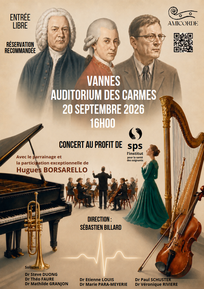 Concert caritatif Vannes 20 septembre 2026